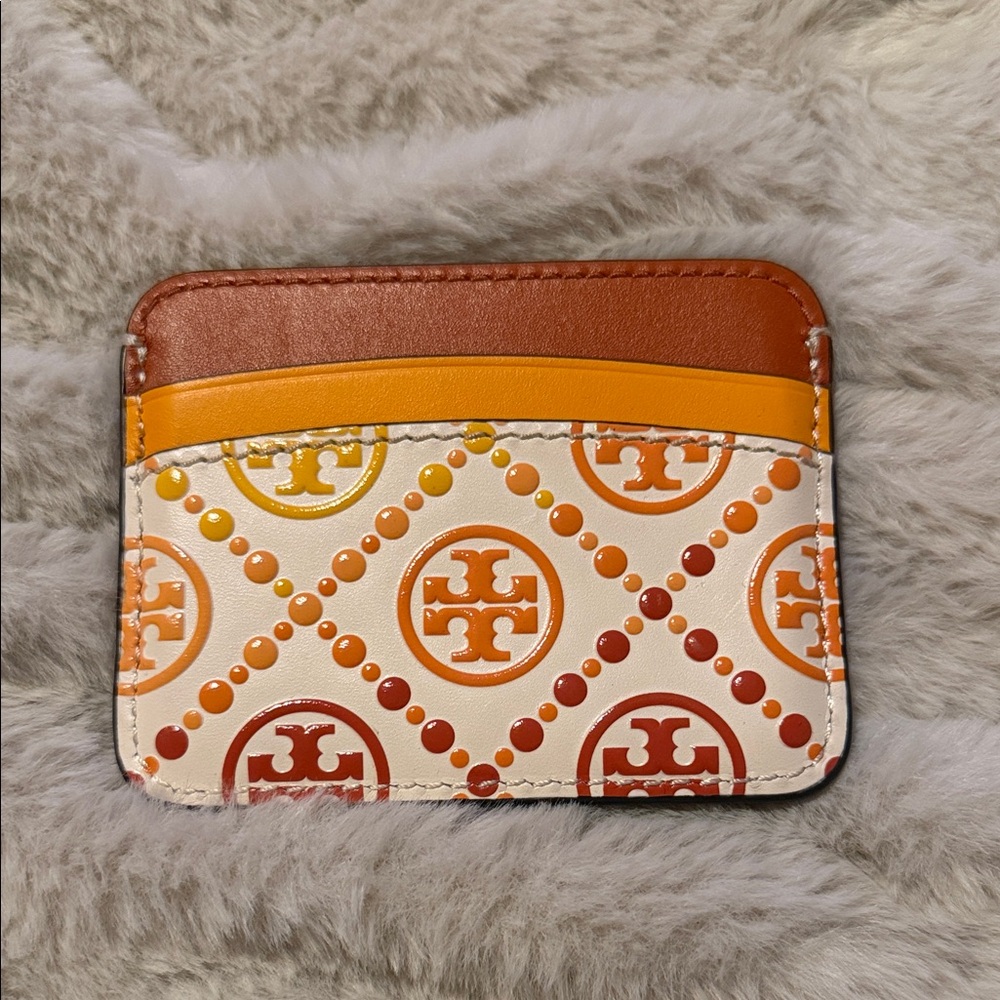 Tory Burch Multicolor Logo Card Holder